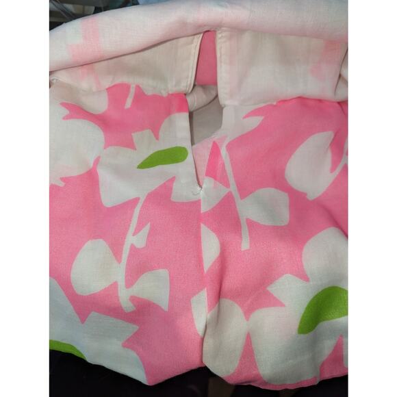 Vintage 60's Sassy by Gregg Draddy Skort Mini Dress Pink Graphic Floral Pattern - Picture 8 of 10